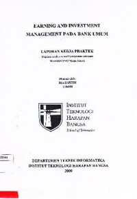 Image of Earning and Investment Management pada Bank Umum