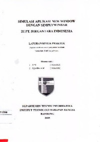Image of Simulasi Aplikasi New Window Dengan Simplywinbar di PT. Dirgantara Indonesia