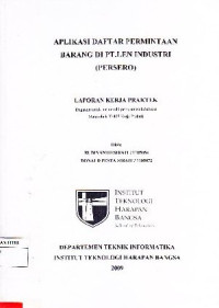 Image of Aplikasi Daftar Permintaan Barang di PT.LEN Industri (Persero)