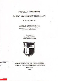 Image of Program Inventori Bagian Master dan Penjualan di CV. Kencana