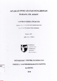 Image of Aplikasi Pencatatan Pengiriman Barang PD. Abadi