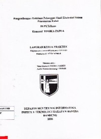 Image of Pengembangan Database Pelanggan Hasil Ekstrasi Sistem Penomoran Kabel di PT. Telkom Kancatel Timika - Papua