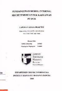Image of Pembangunan Modul Internal Recruitment Untuk Karyawan PT. INTI