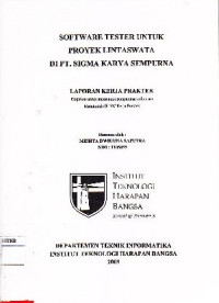 Image of Software Tester Untuk Proyek Lintaswata di PT. Sigma Karya Sempurna