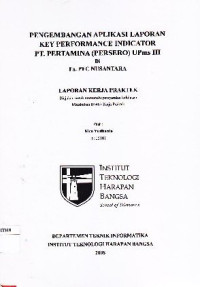 Image of Pengembangan Aplikasu Laporan Key Performance Indicator PT. Pertamina (Persero) Upms III di Fa. PFC Nusantara