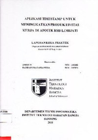 Image of Aplikasi Timestamp Untuk Meningkatkan Produktivitas Kerja di Apotek RSB Limijati