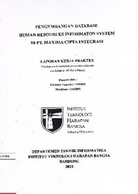 Image of Pengembangan Database Human Resources Information System di PT. Maxima Cipta Integrasi
