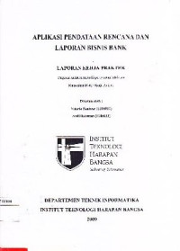 Image of Aplikasi Pendataan Rencana dan Laporan Bisnis Bank