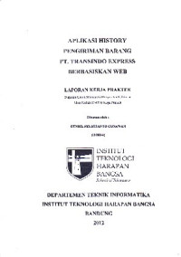 Image of Aplikasi History Pengiriman Barang PT. Transindo Express Berbasiskan Web