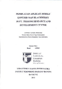 Image of Pembuatan Aplikasi Mobile Qontrib Map Blackberry Di PT. Telkom Research And Development Center