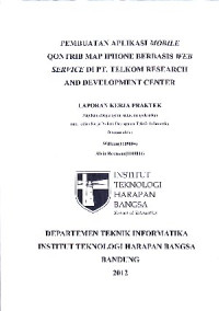 Image of Pembuatan Aplikasi Mobile Qontrib Map Iphone Berbasis Web Service Di PT. Telkom Research And Development Center
