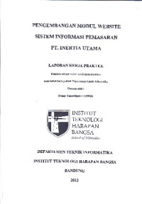 Image of Pengembangan Modul Website Sistem Informasi Pemasaran PT. Inertia Utama