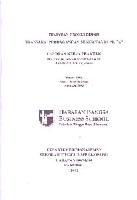 Image of Tinjauan Proses Bisnis Transaksi Perdagangan Sekuritas Di PT. X
