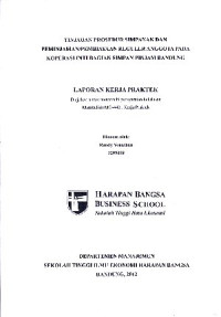 Image of Tinjauan Prosedur Simpanan Dan Peminjaman/Pembiayaan Reguler Anggota Pada Koperasi Inti Bagian Simpan Pinjam Bandung