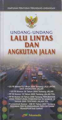Image of Undang-undang Lalu Lintas dan Angkutan Jalan