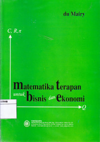 Image of Matematika Terapan untuk Bisnis dan Ekonomi