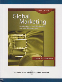 Image of Global Marketing : Foreign Entry, Local Marketing & Global Management