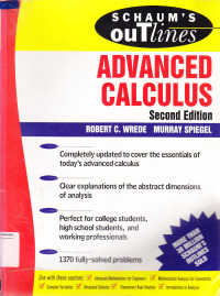 Image of Schaum's Outlines : Advanced Calculus
