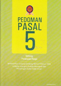 Image of Pedoman pasal 5 tentang Penetapan Harga