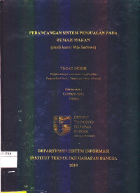 Image of Perancangan Sistem Penjualan pada Rumah Makan (studi kasus Mie Sadewa)