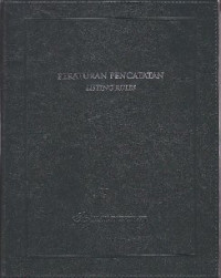 Image of Peraturan pencatatan : Listing rules