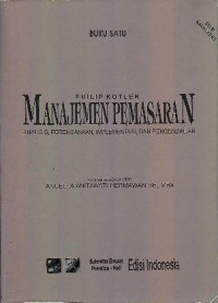 Image of Manajemen Pemasaran : Analisis, perencanaan, implementasi dan pengendalian