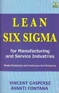 Image of Lean six sigma : for manufacturing and service industries