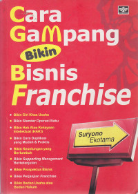 Image of Cara Gampang Bikin Bisnis Franchise