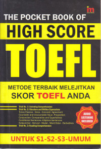 Image of The Pocket Book of High Score Toefl : Metode terbaik melejitkan skor toefl anda