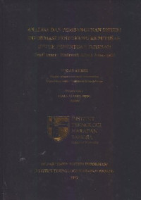 Image of Analisa Dan Pembangunan Sistem Informasi Pendukung Keputusan Untuk Penentuan Jurusan (Studi Kasus : Madrasah Aliyah Azzakiyah)