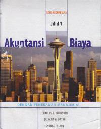 Image of Akuntansi Biaya ; jilid 1