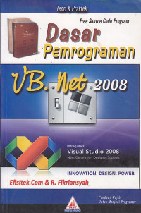 Image of Dasar pemrograman VB. net 2008