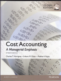 Image of Cost Accounting : A managerial emphasis