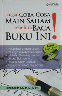 Image of Jangan Coba-Coba Main Saham sebelum Baca Buku Ini!