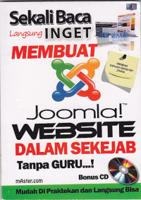 Image of Sekali baca langsung inget : membuat joomla! website dalam sekejap tanpa guru